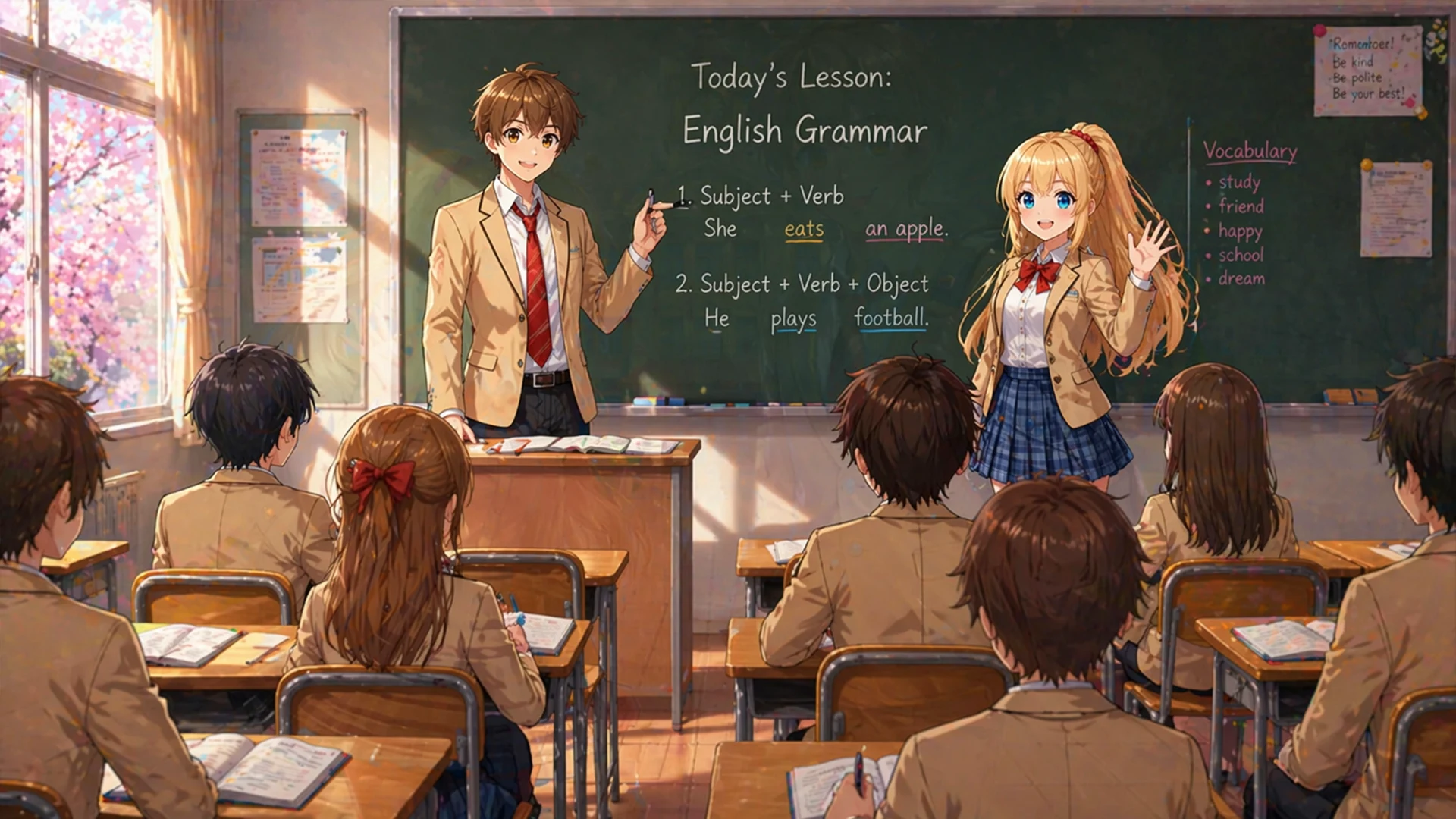 Anime Girl Sakura High School screenshot